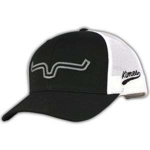 Kimes Ranch Rope Burn Trucker Black/White Snapback Hat